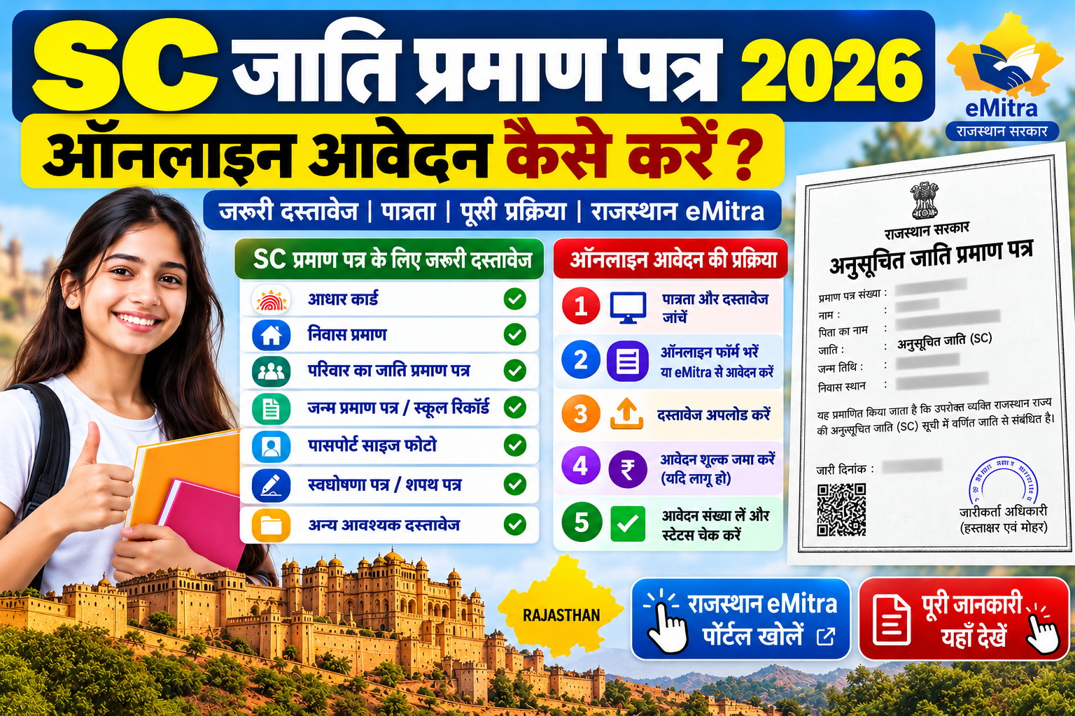 SC Caste Certificate 2026: अनुसूचित जाति प्रमाण पत्र कैसे बनवाएं?